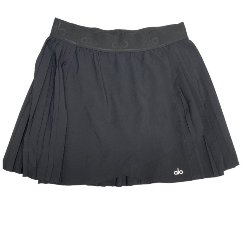 ALO Yoga pleated skort black size large